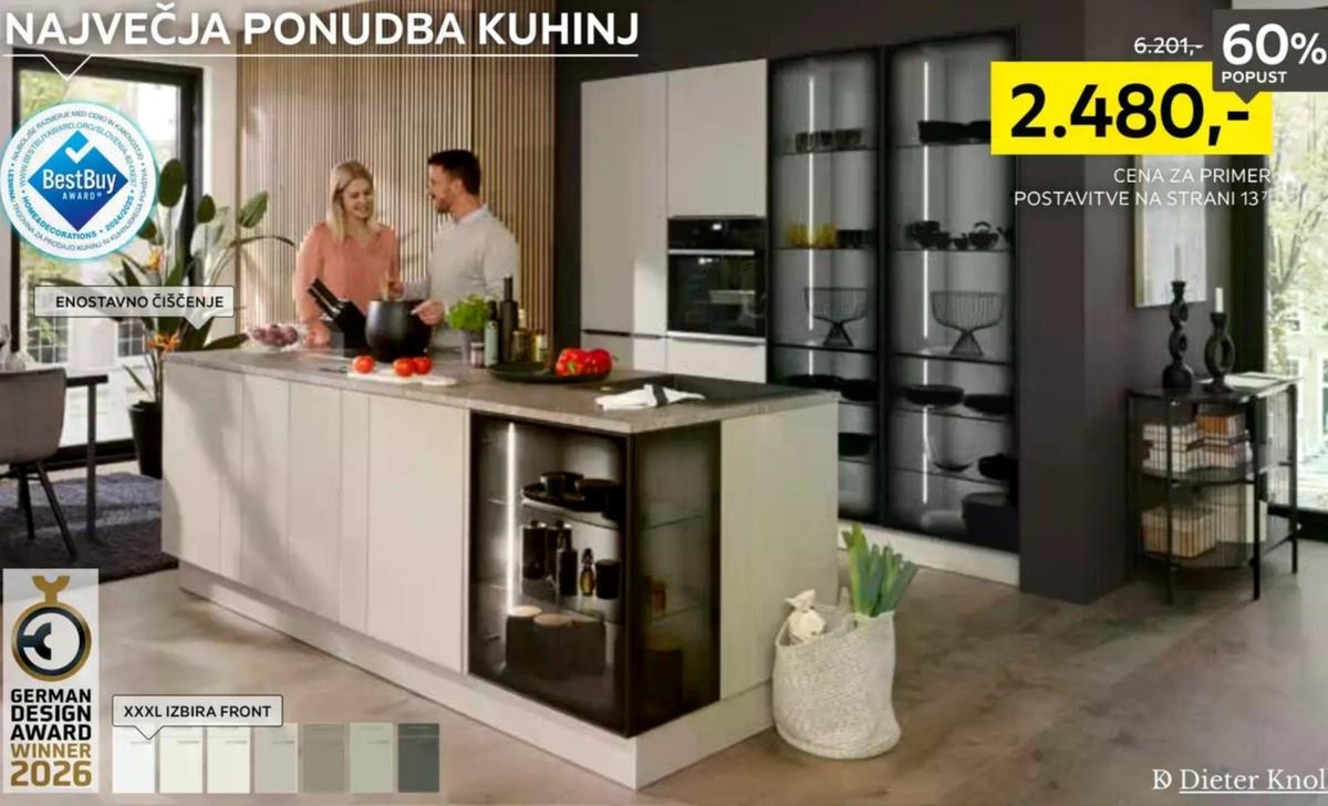 Kuhinja po meri - Akcija v trgovini Lesnina