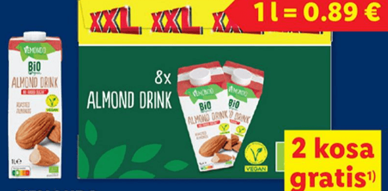 Vemondo Bio mandljev napitek XXL 8 l - Akcija v trgovini Lidl