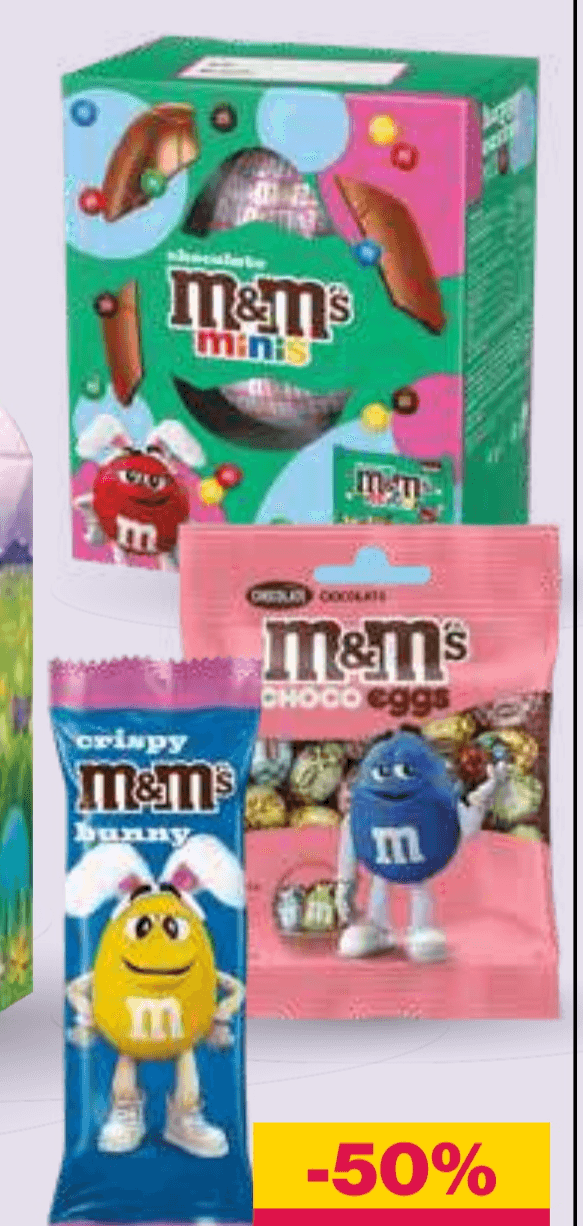 Čokoladni velikonočni izdelki M&Ms M&M's - Akcija u trgovini Mercator