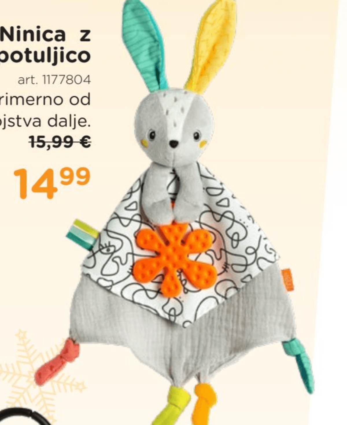 Ninica z ropotuljico Tiny Love - Akcija v trgovini Baby Center