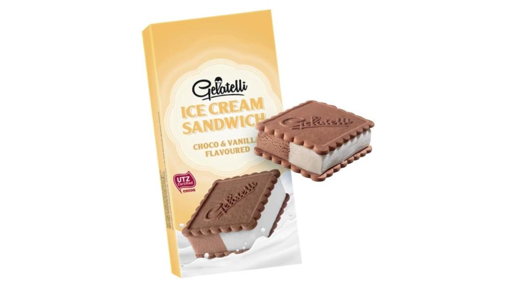 Gelatelli Sladoledni sendvič 120 ml - Akcija v trgovini Lidl
