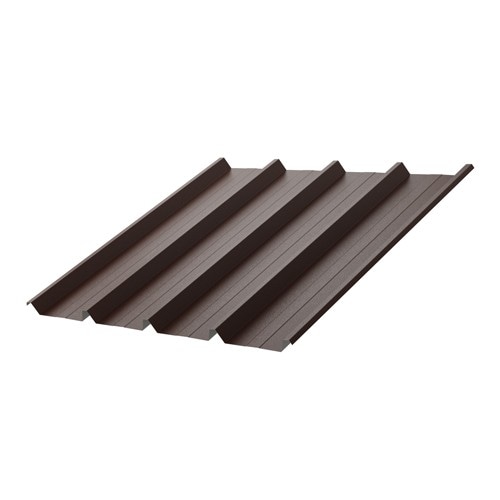 Trapezna pločevinasta plošča T-40/RAL8019 200 x 104 cm, 2,08 m² - Akcija v trgovini Pevex