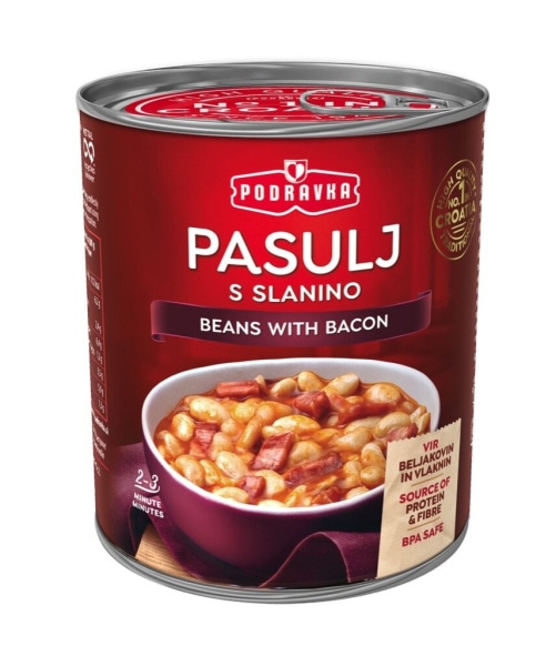 Pasulj s slanino ali prebranec Podravka 400 g - Akcija v trgovini Mercator