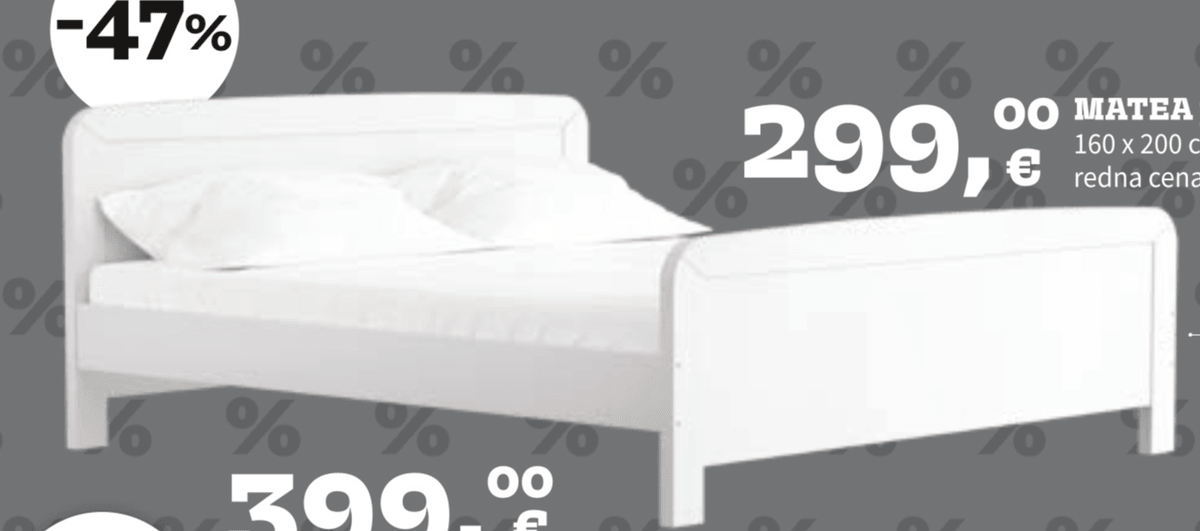 MATEA postelja - Akcija v trgovini Prima