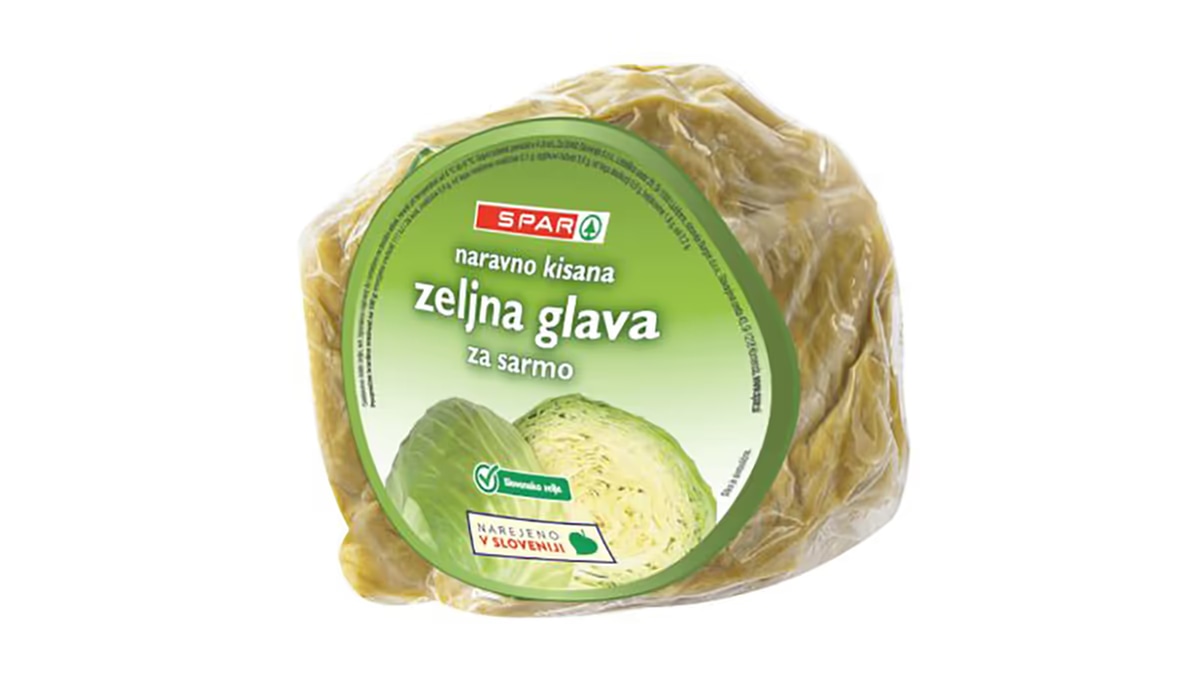 Slovensko kislo zelje za sarmo 1 kg SPAR - Akcija v trgovini Spar