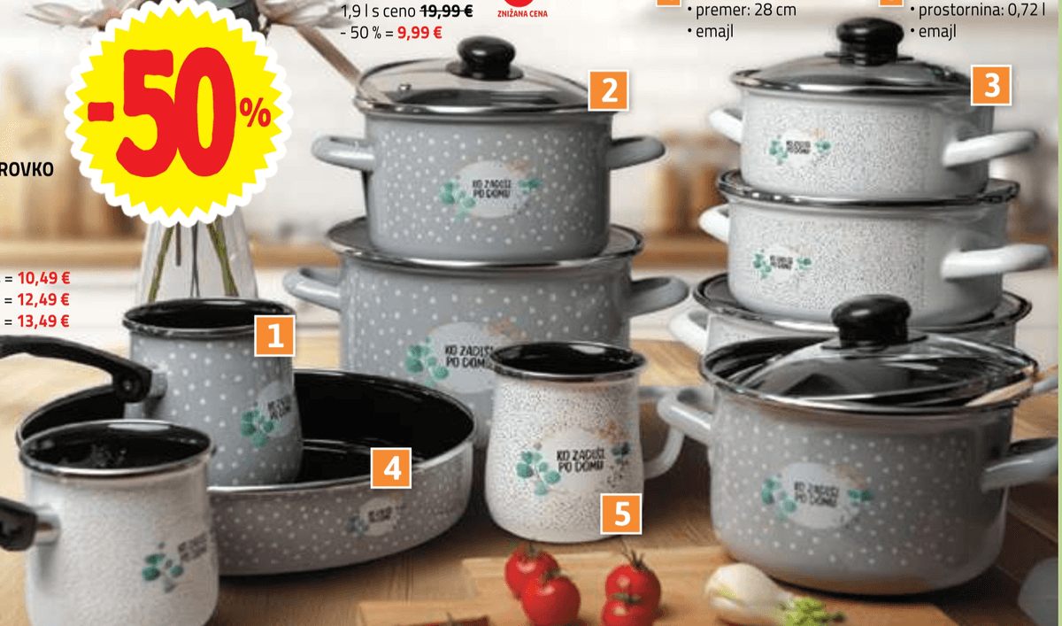 Visoka kozica s pokrovko 4,7 l - Akcija u trgovini E.Leclerc