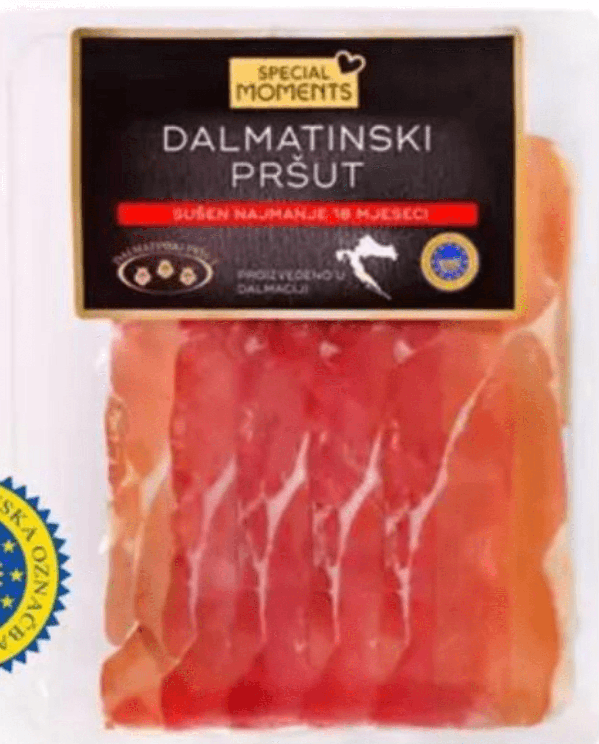 Dalmatinski pršut Special Moments 80 g - Akcija v trgovini Mercator