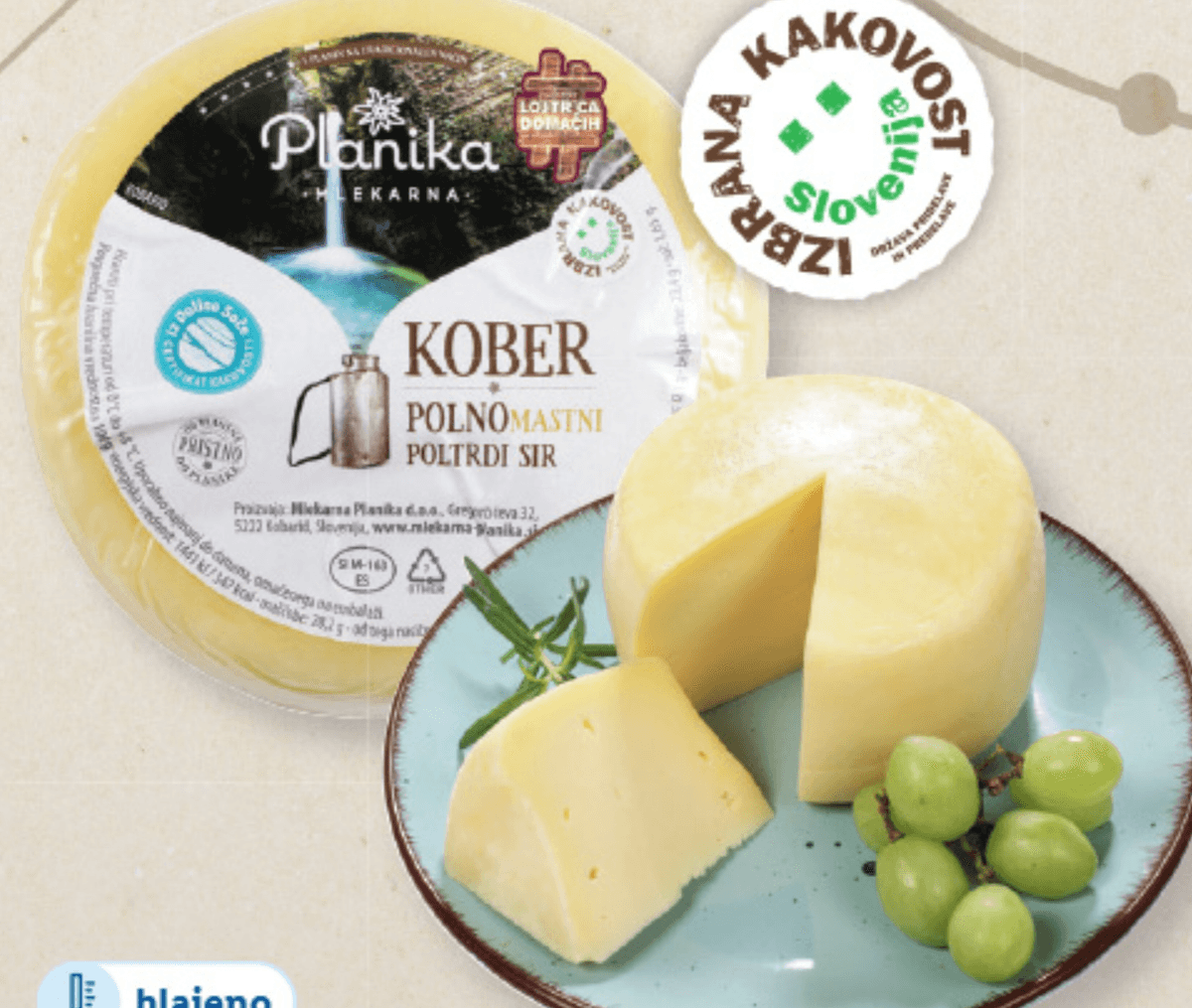 Mlekarna Planika Sir „Kober“ pribl. 600 g - Akcija v trgovini Lidl
