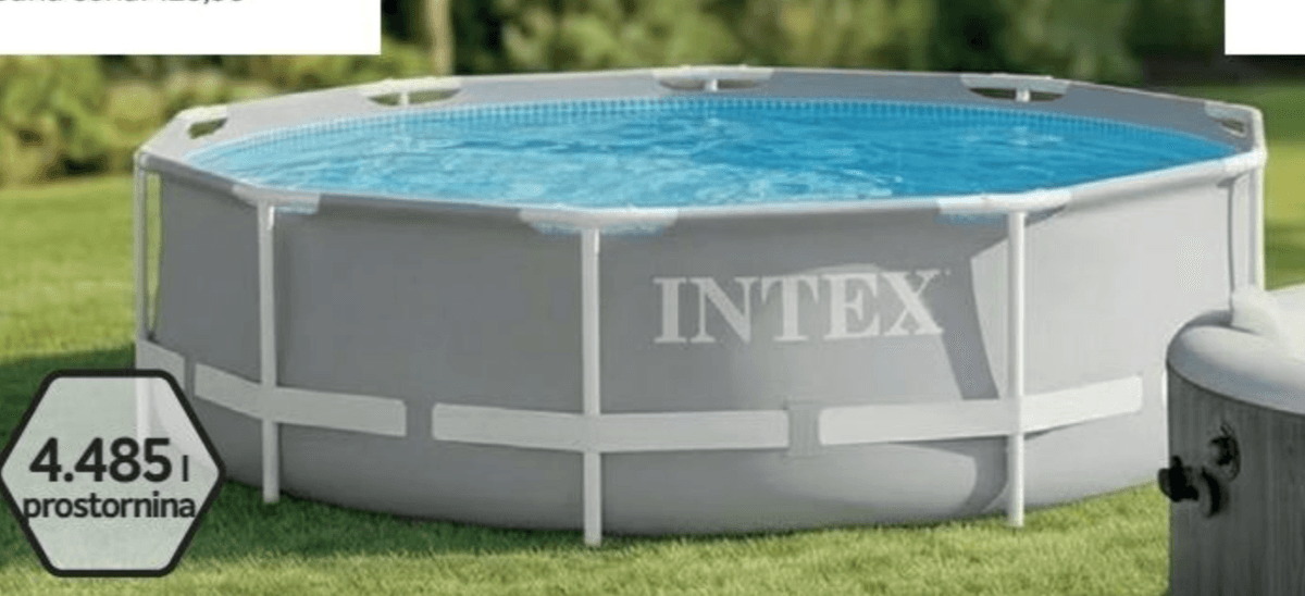 Bazen s kovinsko konstrukcijo Intex Prism Frame - Akcija v trgovini Merkur