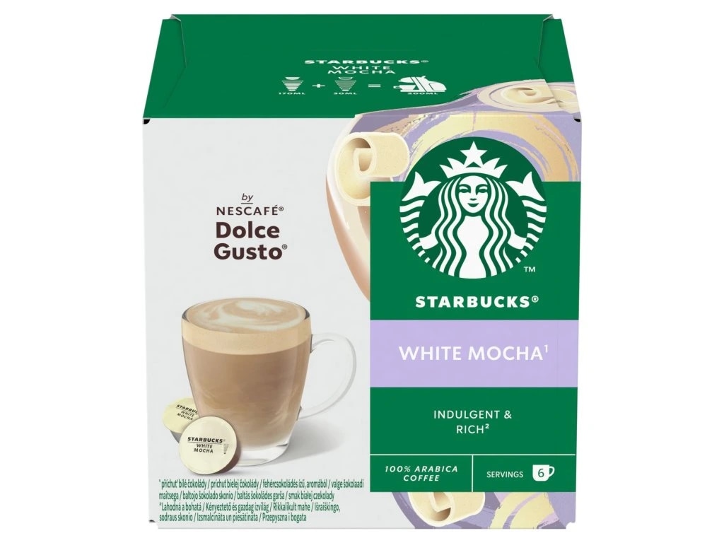 Kavne kapsule Starbucks Dolce Gusto 12 kapsul - Akcija v trgovini E.Leclerc