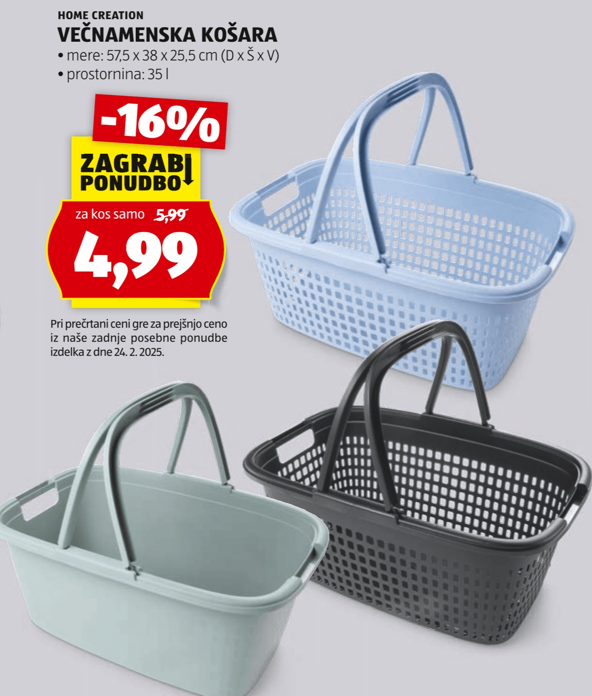 Home Creation Večnamenska košara - Akcija v trgovini Hofer