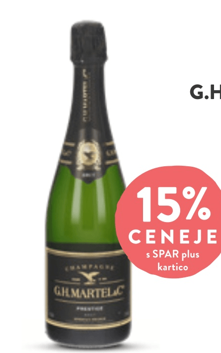 G.H.Martel & C šampanjec 0,75 l - Akcija v trgovini Spar