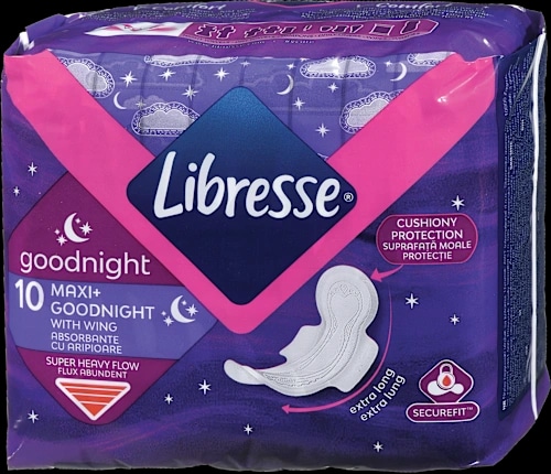 Libresse Maxi Goodnight+ damski nočni vložki 2 x 10 kosov Akcija v trgovini Dm