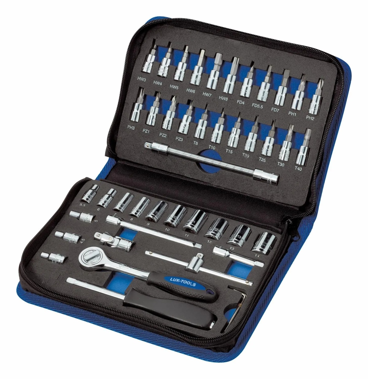 Set nasadnih ključev in nastavkov LUX 130-delni - Akcija v trgovini Pevex