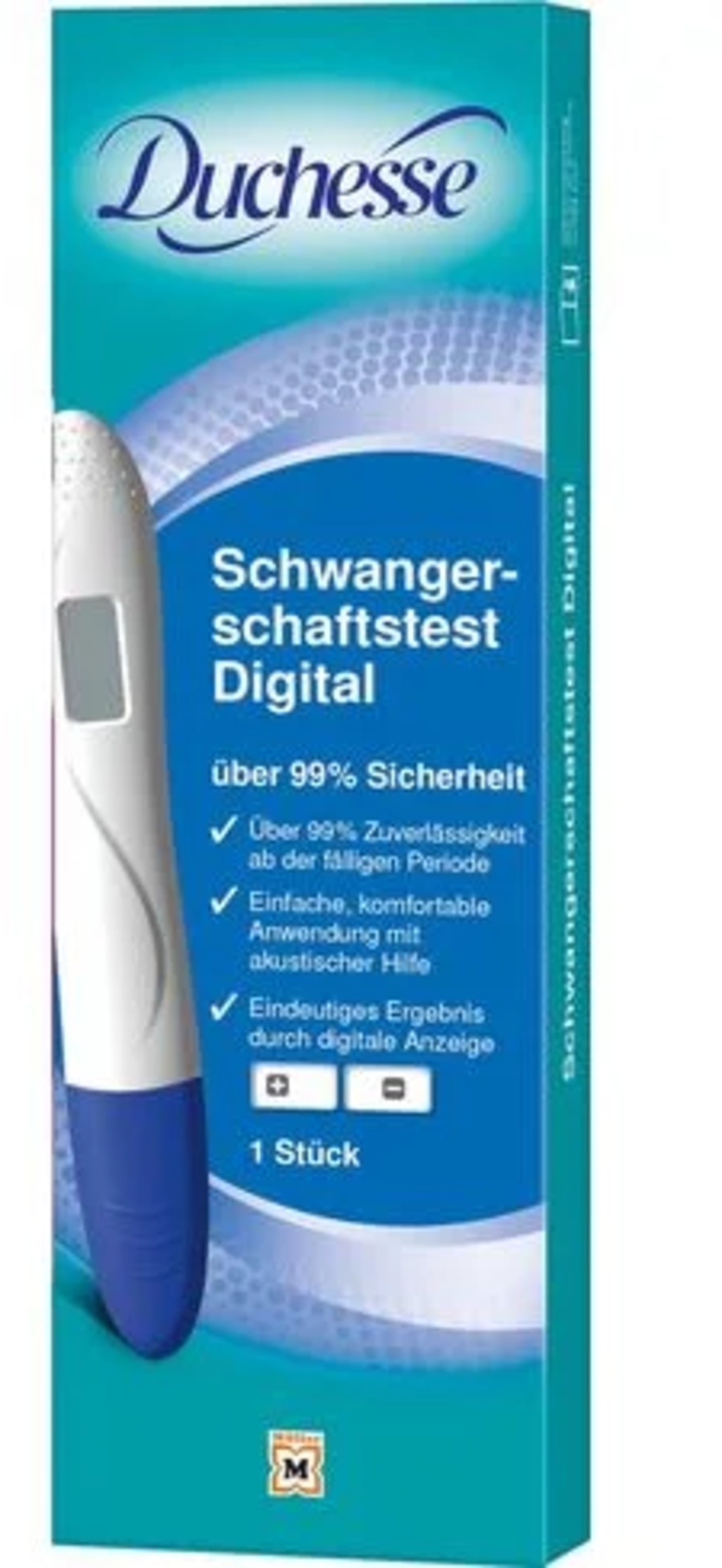 Duchesse test nosečnosti 2 kos - Akcija v trgovini Mueller
