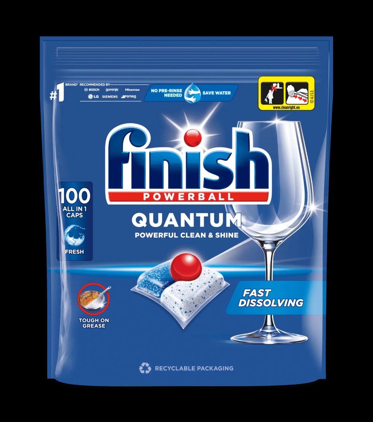 Tablete Finish Powerball Quantum 100 kapsul - Akcija u trgovini Tuš