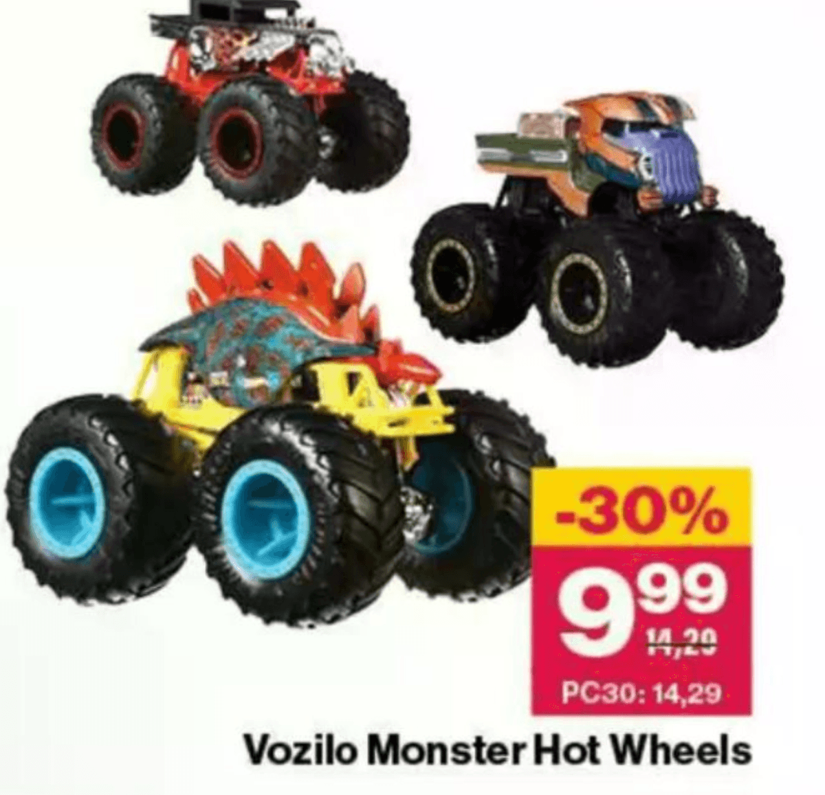 Vozilo Monster Hot Wheels - Akcija v trgovini Mercator