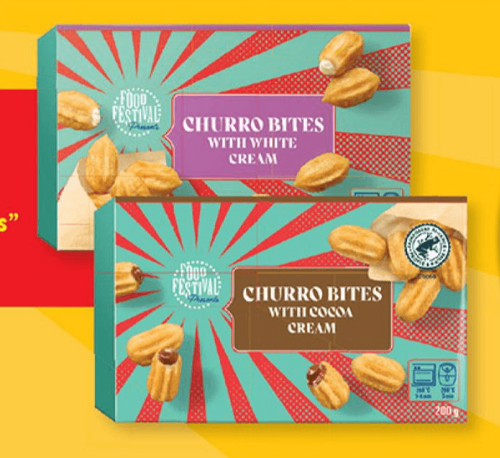 FOOD FESTIVAL Mini polnjeno pecivo "Churros" 200/204 g - Akcija u trgovini Lidl