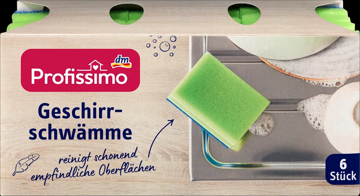 Profissimo gobice za pomivanje posode 6 kosov - Akcija v trgovini Dm