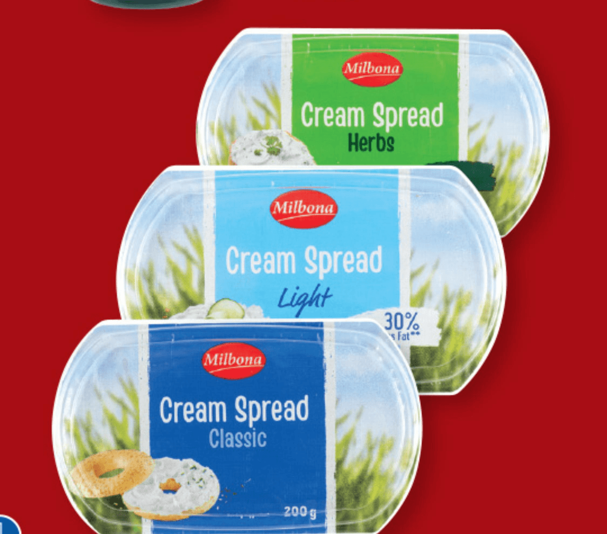 Milbona Smetanov namaz 200 g - Akcija v trgovini Lidl