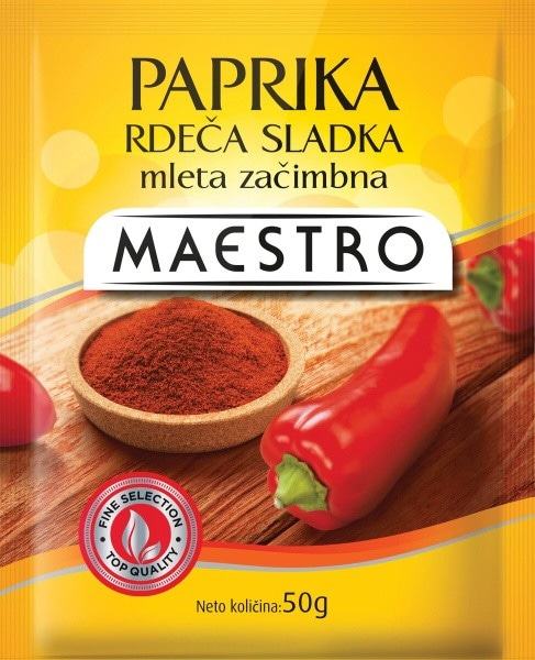 Paprika Maestro Rdeča sladka mleta začimbna 50 g - Akcija v trgovini Mercator