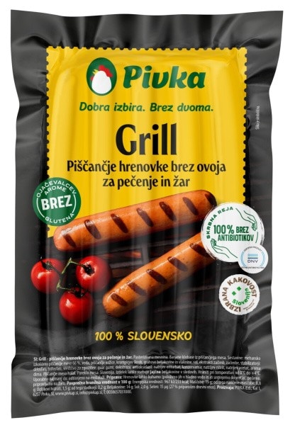 Piščančje klobase za žar Pivka 400 g - Akcija v trgovini E.Leclerc