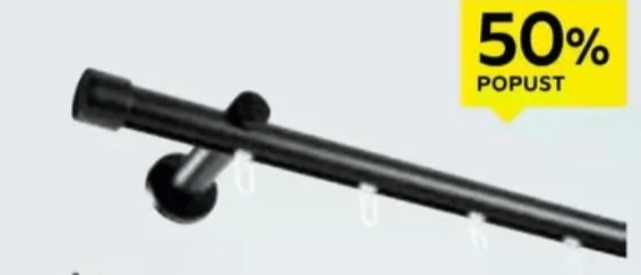 Enocevna karnisa „PISA" Ø20 mm, 120 cm homeware - Akcija v trgovini Lesnina