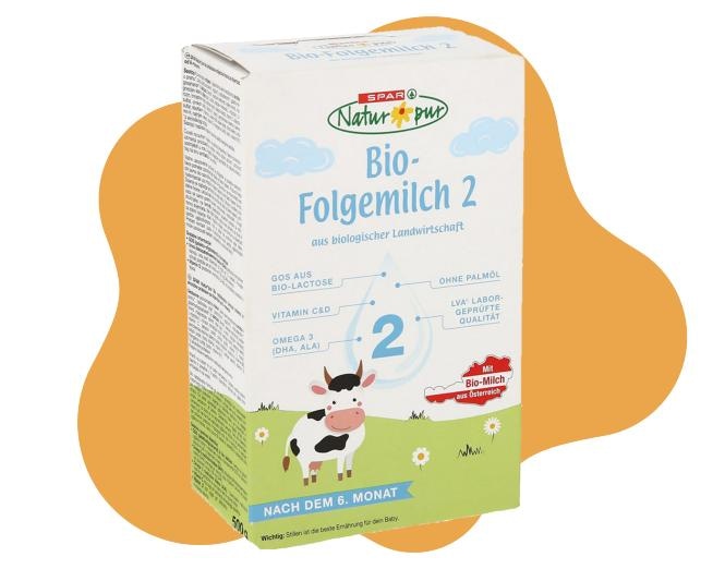 Natur pur Nadaljevalno mleko Bio-Folgemilch 2 500 g - Akcija v trgovini Spar