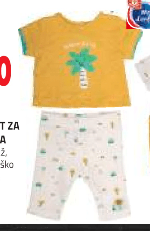 Deški komplet za novorojenčka - Akcija v trgovini E.Leclerc