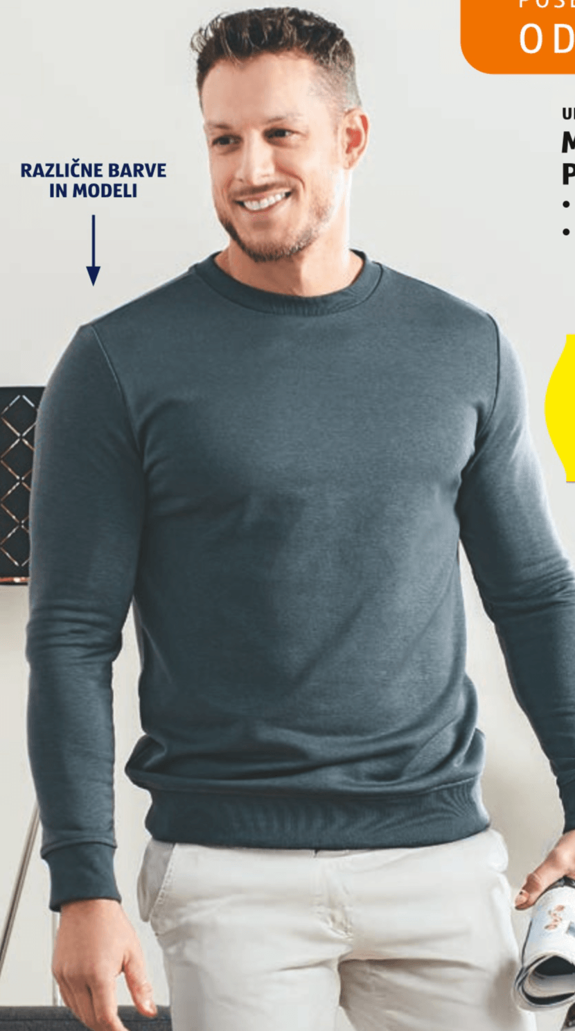 Moški športni pulover UP 2 FASHION MEN - Akcija v trgovini Hofer