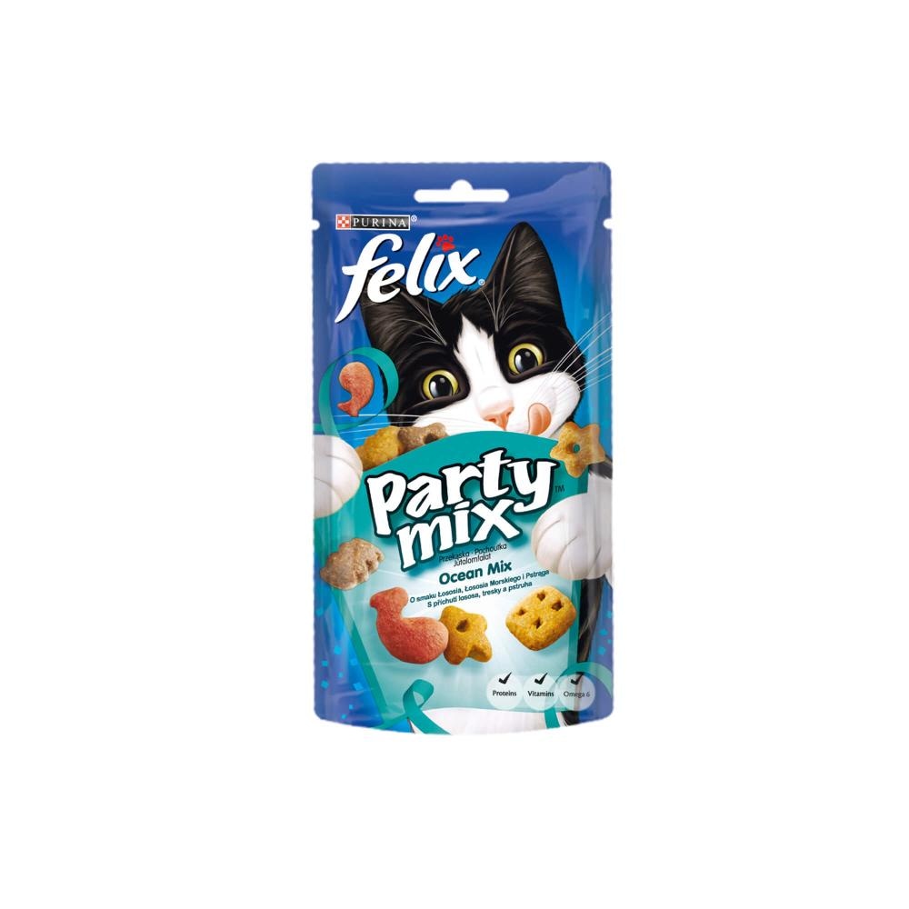 Felix Party Mix Priboljšek za mačke 50 g ali 60 g - Akcija v trgovini Spar