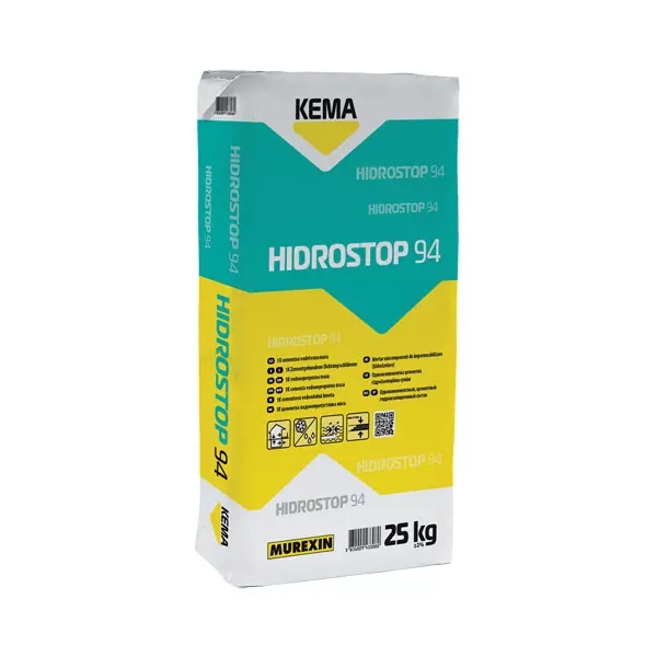 Polimercementna vodotesna masa Kema Hidrostop 94 25 kg - Akcija v trgovini Bauhaus