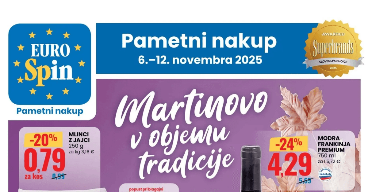 Eurospin katalog Pametni nakup od 06.11. do 12.11.2025