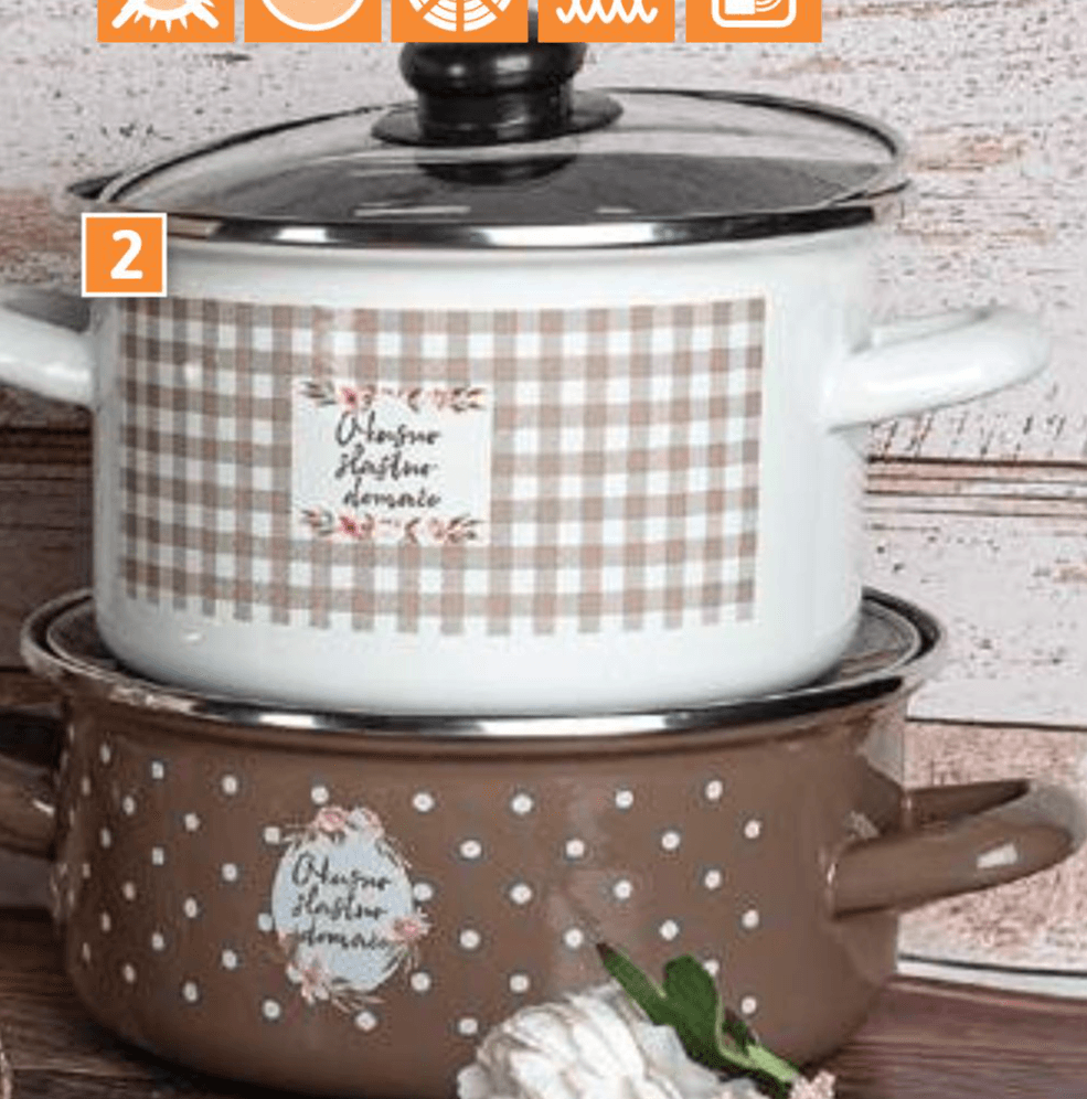 Visoka kozica s pokrovom 2 l (16 cm) Tognana - Akcija v trgovini E.Leclerc