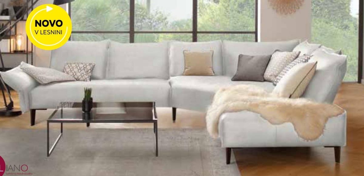 Sedežna garnitura - Akcija v trgovini Lesnina