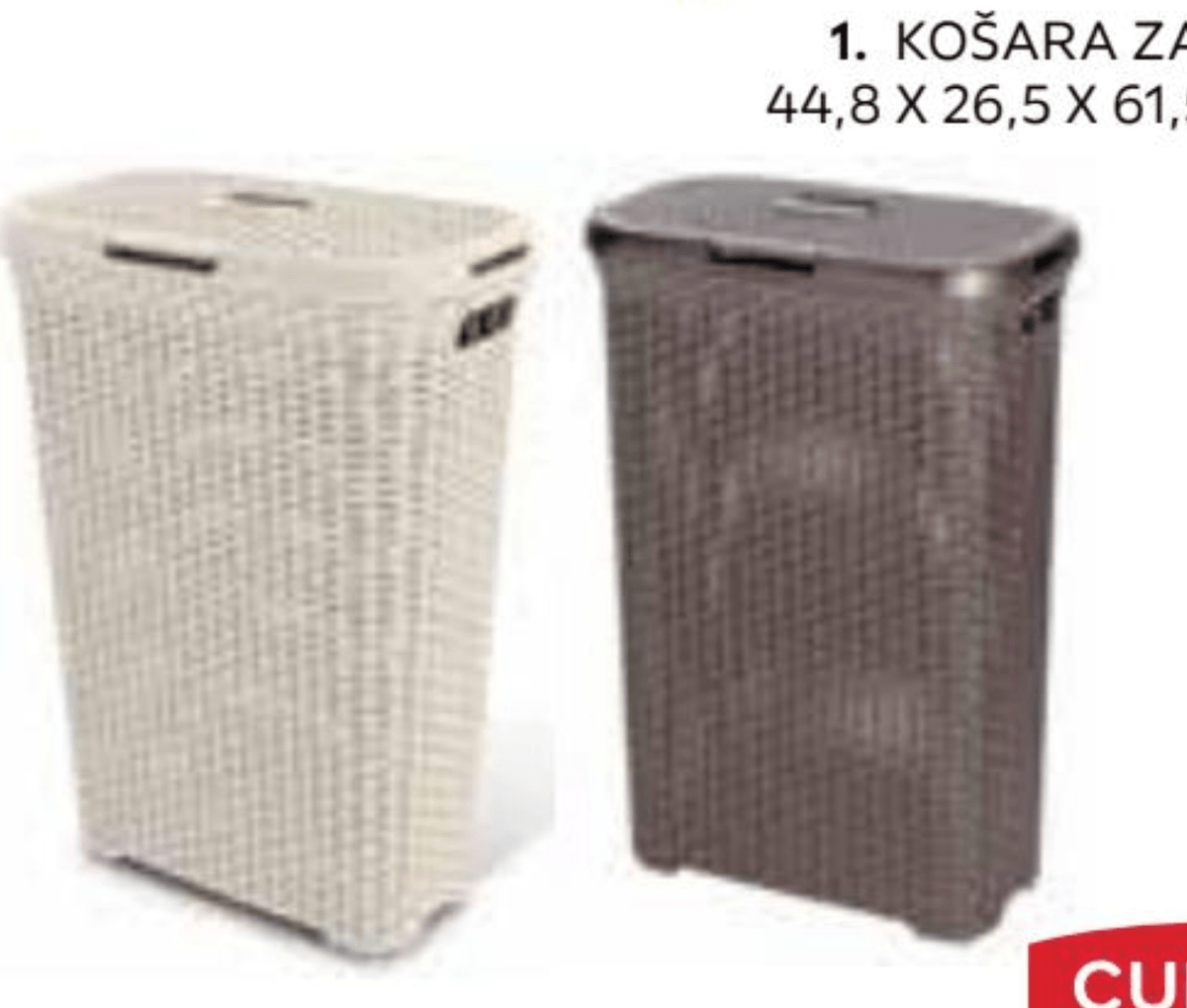 Košara za perilo 40 l - Akcija v trgovini Lesnina