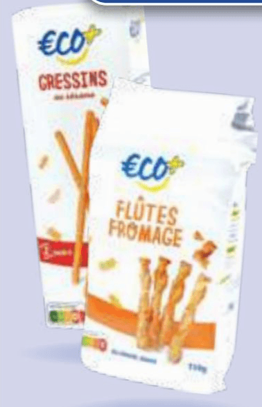 Grisini s sezamom ECO+ 125 g Akcija v trgovini E.Leclerc