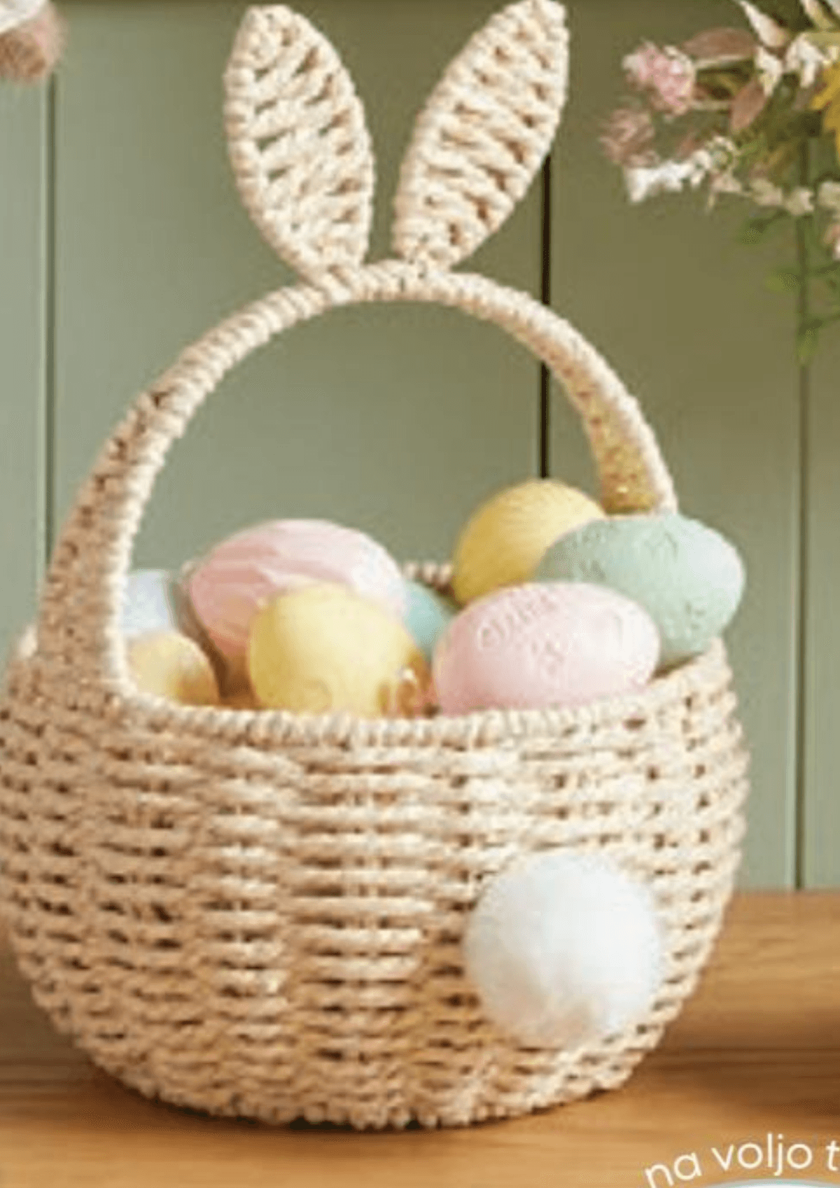 Košara z zajčjimi ušesi - Akcija v trgovini Pepco