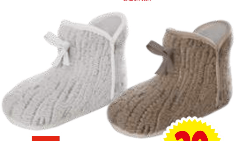 Ženski visoki copati Tisaja - Akcija v trgovini E.Leclerc