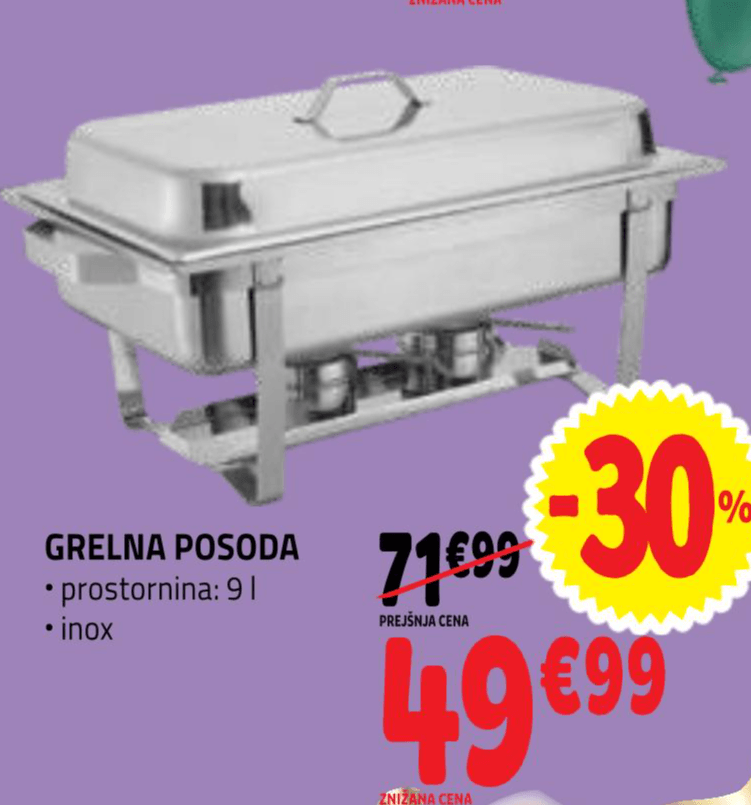Grelna posoda - Akcija v trgovini E.Leclerc