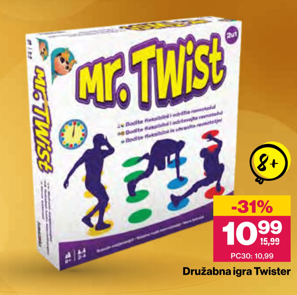 Družabna igra Twister - Akcija v trgovini Mercator