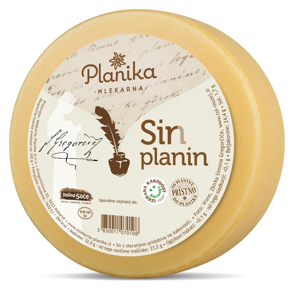 Mlekarna Planika Gregorčičev sir pribl. 320 g - Akcija v trgovini Lidl