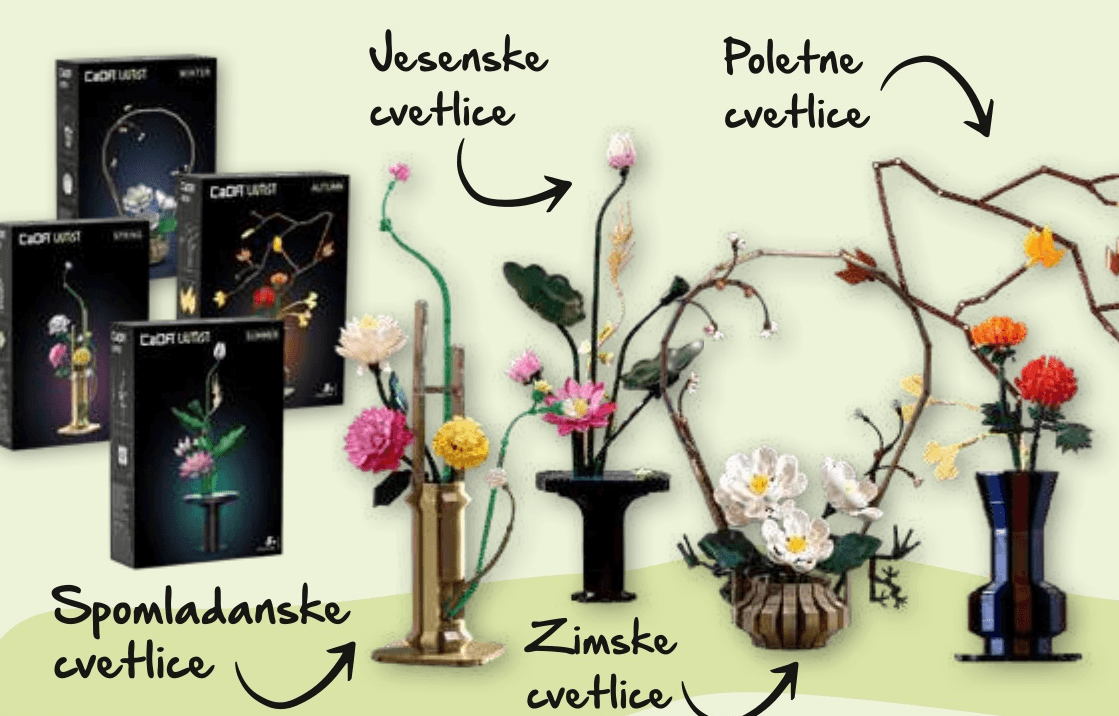 Rože iz kock 1 kos CaDA - Akcija v trgovini Spar