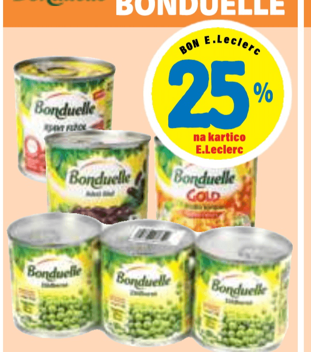 Vsi izdelki Bonduelle - Akcija v trgovini E.Leclerc