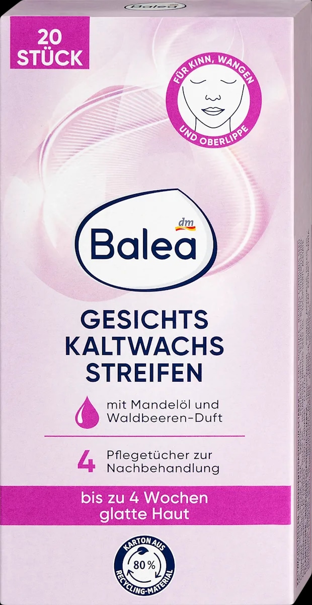 Balea depilacijski trakovi za obraz 20 kosov - Akcija v trgovini Dm