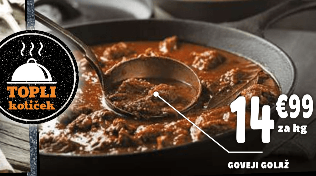 Goveji golaž - Akcija v trgovini E.Leclerc