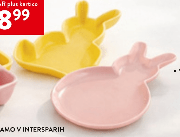 Skledica v obliki zajčka - Akcija v trgovini Spar