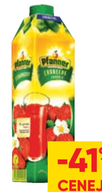 Pijača Pfanner 1 l - Akcija v trgovini Tuš