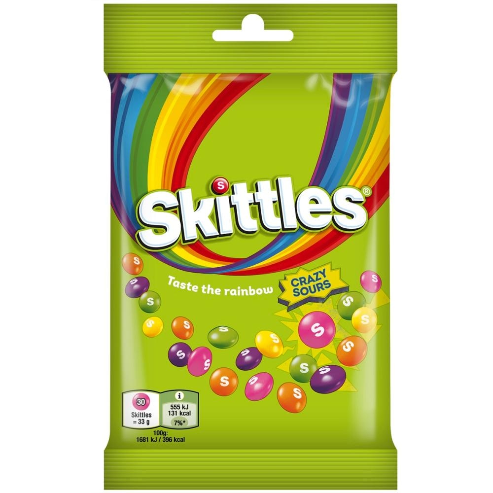 Skittles Crazy Sour 95 g - Akcija v trgovini Mercator