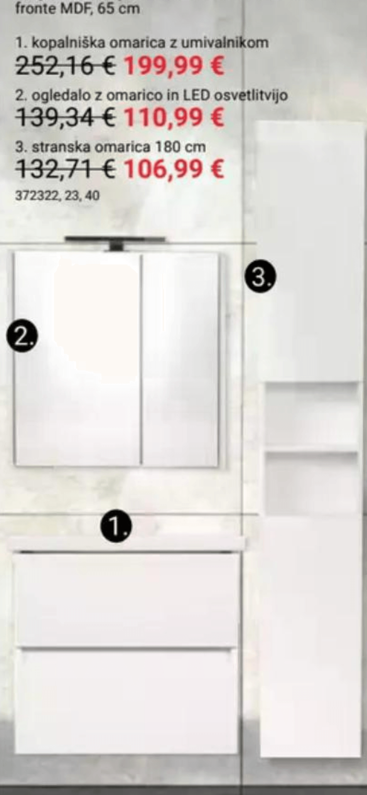 Stranska omarica SOFT GAP 65 180 cm - Akcija v trgovini Pevex